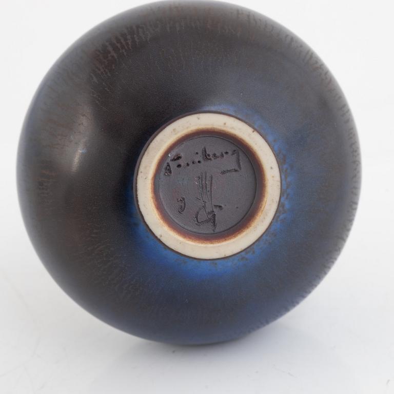 Berndt Friberg, a stoneware vase, Gustavsbergs studio 1968.