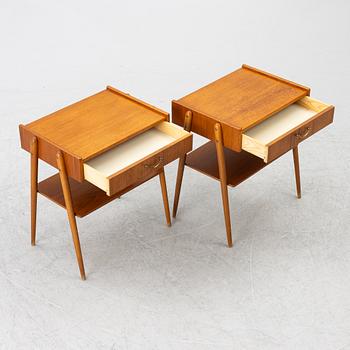 A pair of bedside tables, AB Carlström & co Möbelfabrik, mid20th century.