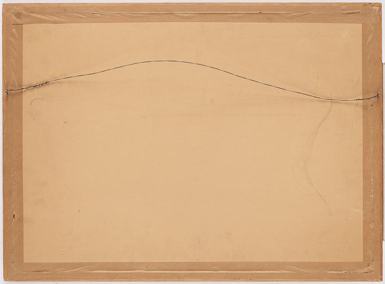 Torsten Andersson, träsnitt, signerad med dedikation till Sven X:et Erixson, daterad -55, numr 0/100.