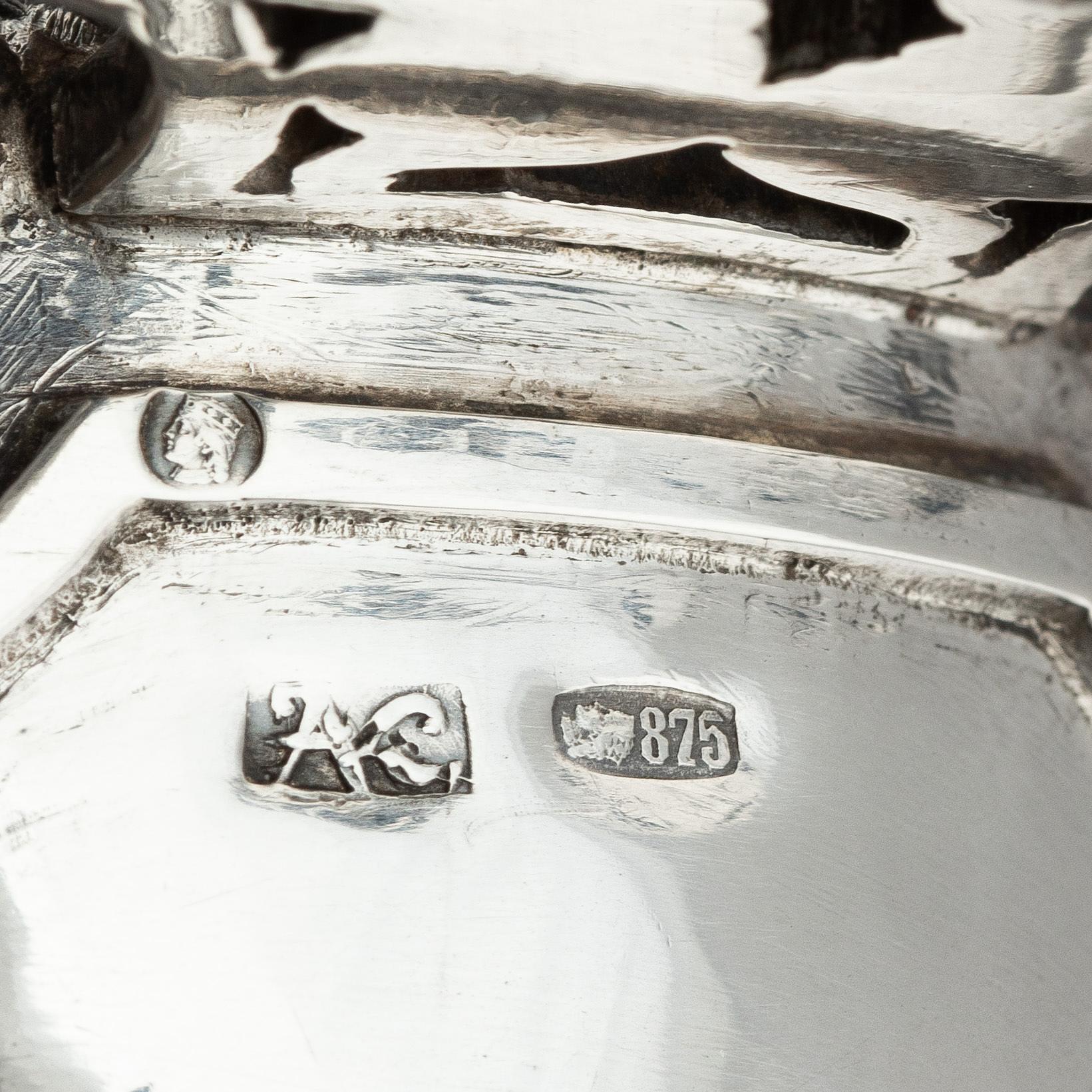 Kåsa, silver, oidentifierad mästare, Lettland ca 1920-1939.