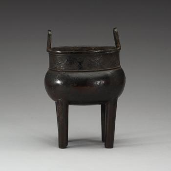 A bronze censer, Ming dynasty (1368-1644).