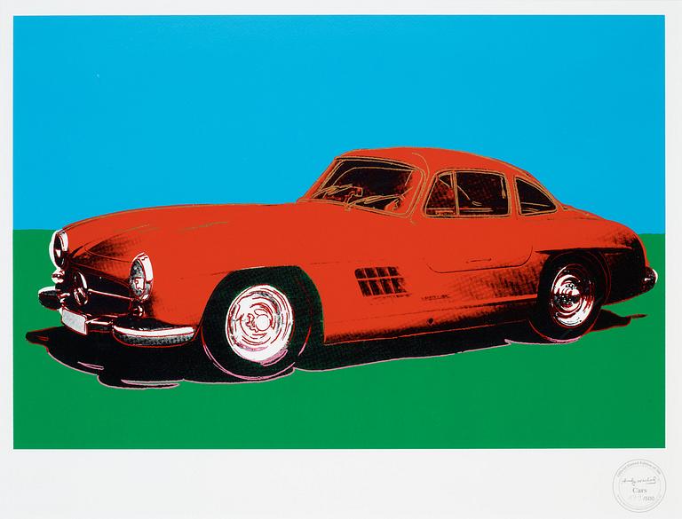 Andy Warhol, Cars Mercedes 300 SL Gulwing.