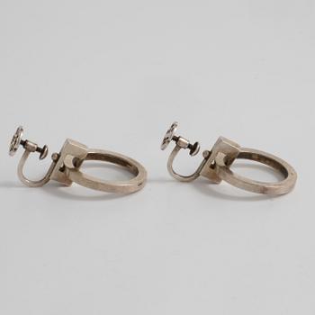 WIWEN NILSSON, Lund, 1955, a pair of earrings.