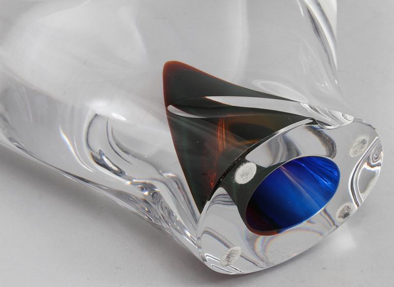 GÖRAN WÄRFF, glas, objekt, Kosta Boda, unik, signerad.