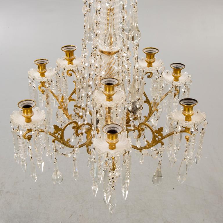 A chandelier around 1900.