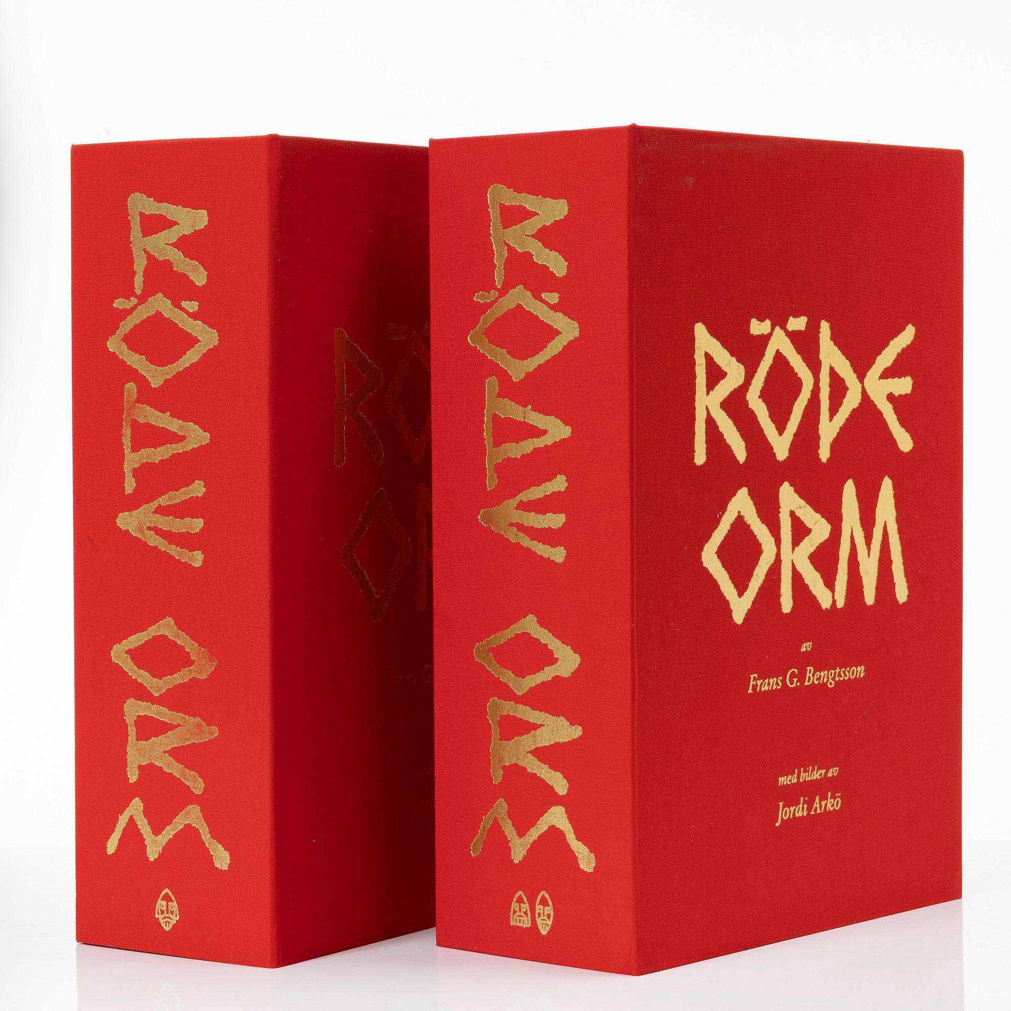 Jordi Arkö, Colour lithographic portfolios/bookworks, 2 pcs, "The Longships" by Frans G Bengtsson, 1991.