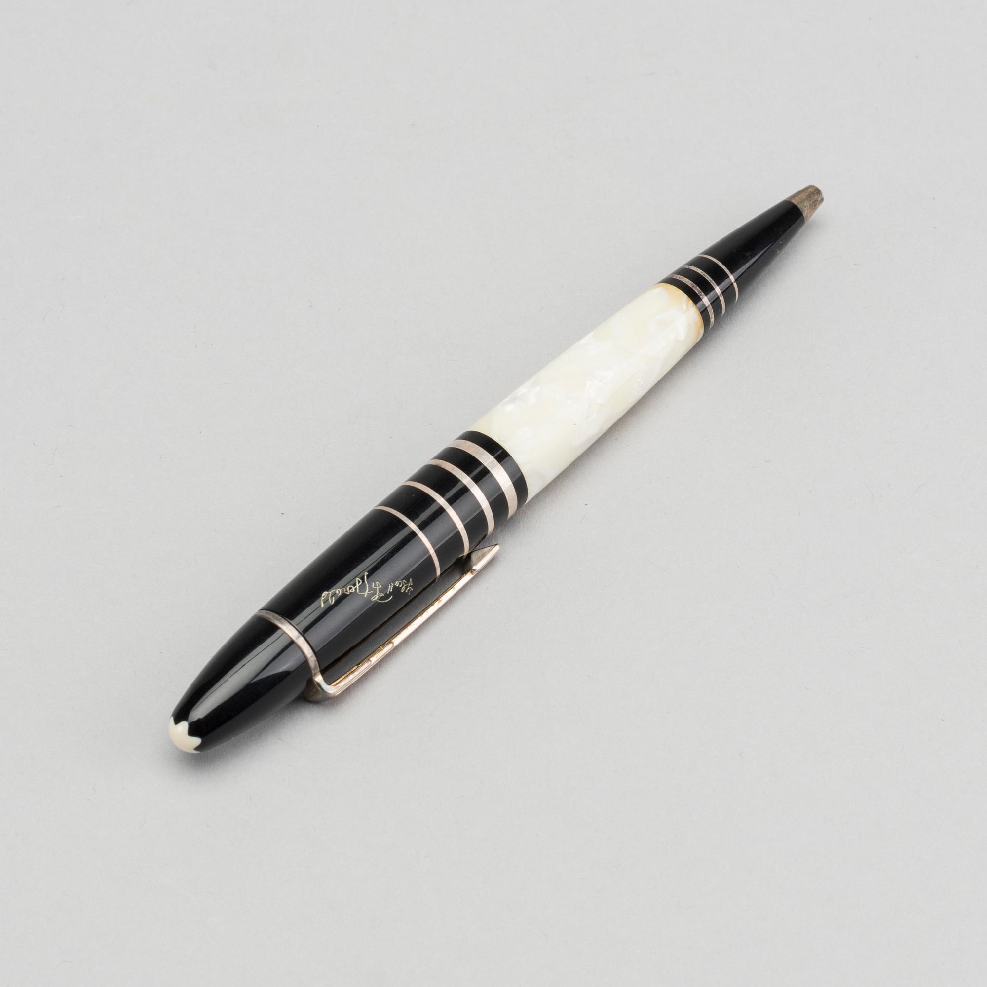 A writers edition F Scott Fitzgerald Montblanc ballpoint pen.
