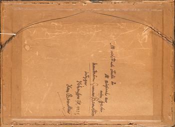 Gunnar Berndtson, a pencil drawing, unsigned, certificate a tergo.