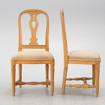 Three 'Hallunda' chairs, Ikea, 1990's, Gustavians style.