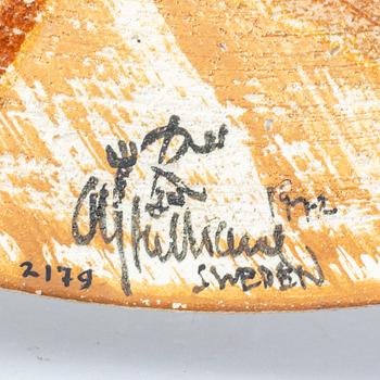 CARL-HARRY STÅLHANE, a unique stoneware plaque, Rörstrand, Sweden 1972.