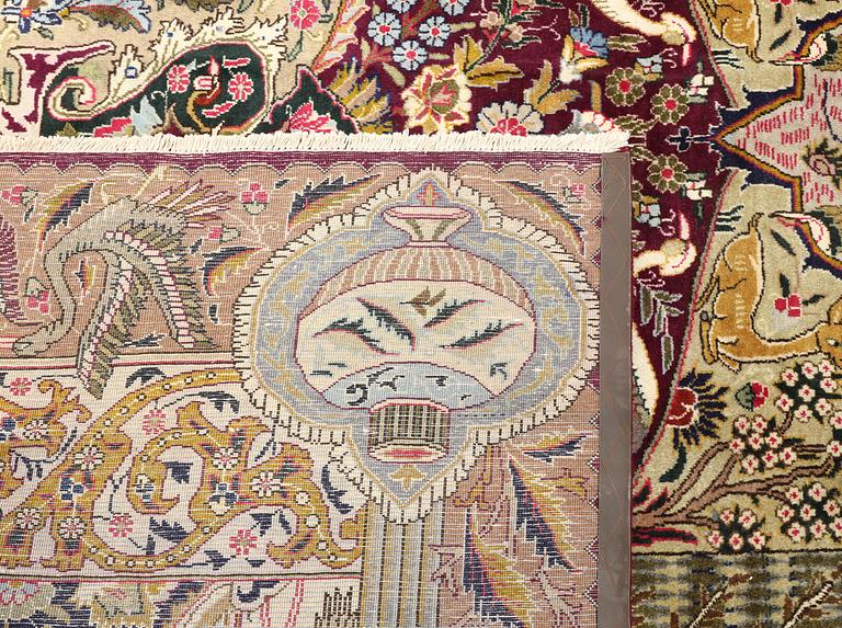 A carpet, Kashmar, approx. 387 x 300 cm.