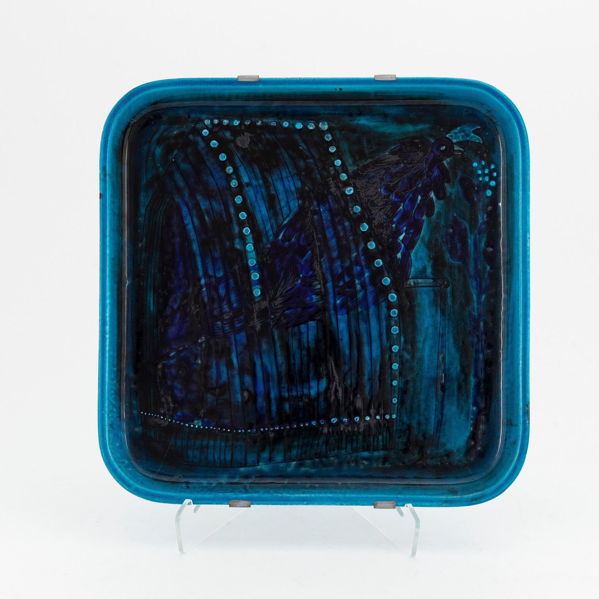 Sylvia Leuchovius, a stoneware dish, Rörstrand.