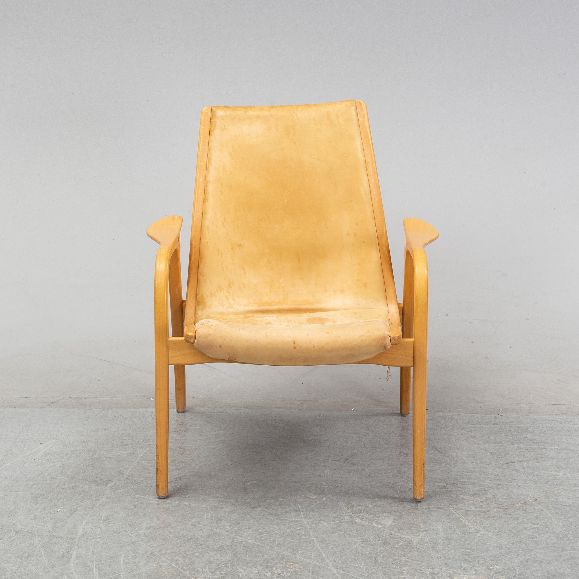 Yngve Ekström, fåtölj, "Laminett", Swedese, modern tillverkning.