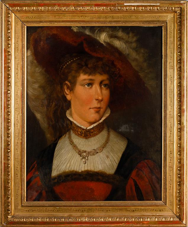 OKÄND KONSTNÄR, olja på duk, ej signerad, 1800-tal.