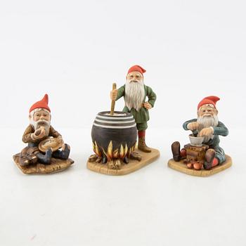 Jenny Nyström, efter, figuriner, 20 st + 2 st, Kalmar Läns Museum.