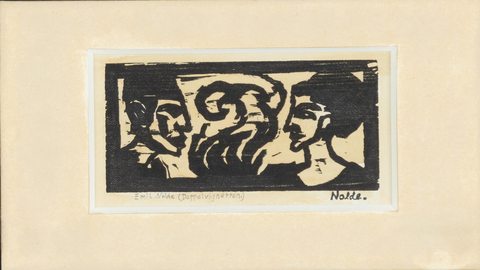 Emil Nolde, One plate from: Schiefler Werkverzeichnis.