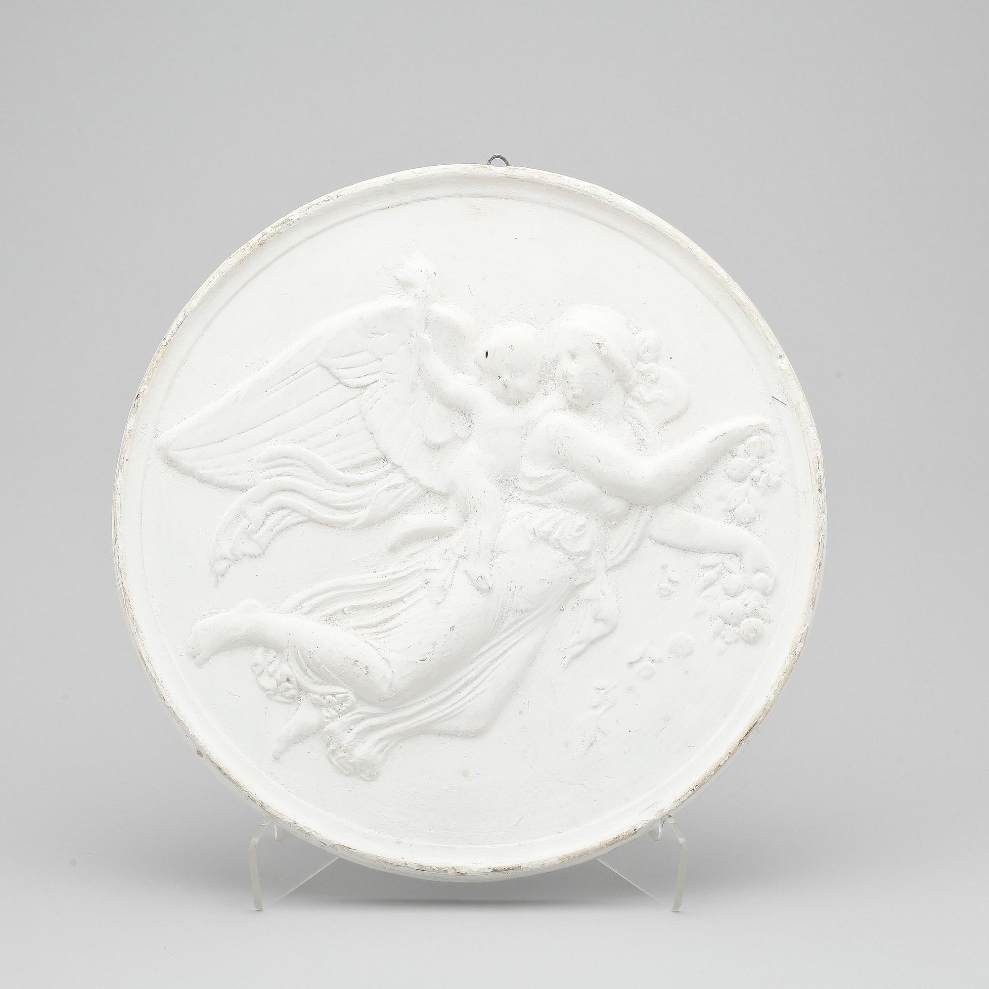GIPSRELIERFER, 2 st, troligen 1800-tal.