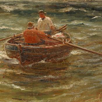 GUSTAVE DE BREANSKI, oil on canvas, signed.