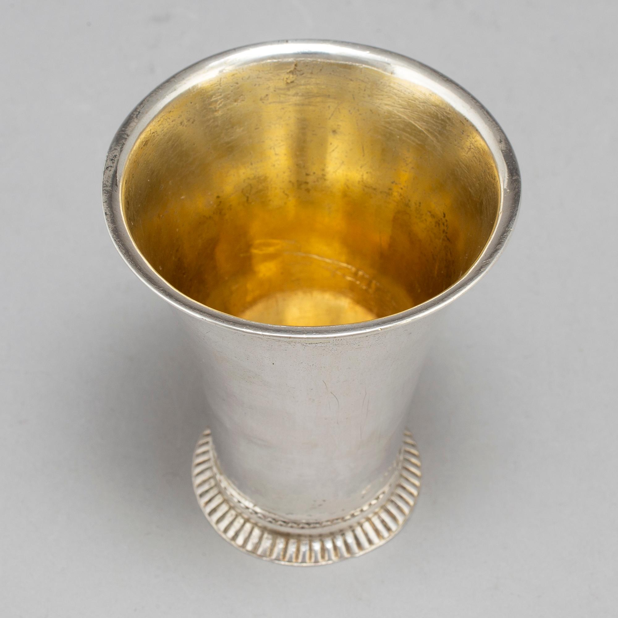 A swedish silver beaker, Arvid Floberg, Stockholm 1763.