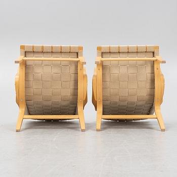 Bruno Mathsson, fåtöljer ett par,  "Eva", Dux, 1900-talets slut.