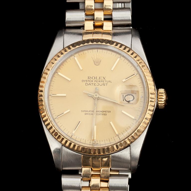 HERRARMBANDSUR,  Rolex Oyster Perpetual datejust.