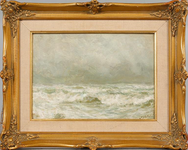 JOHN FALCONAR SLATER, olja på pannå, signerad.