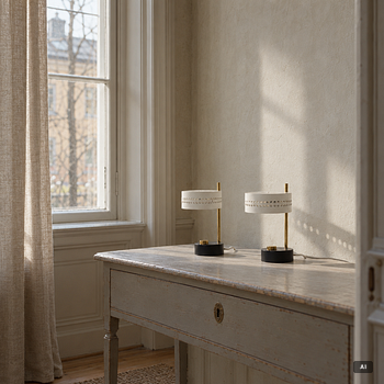 A påair of table lamps, probably France, 1950s.