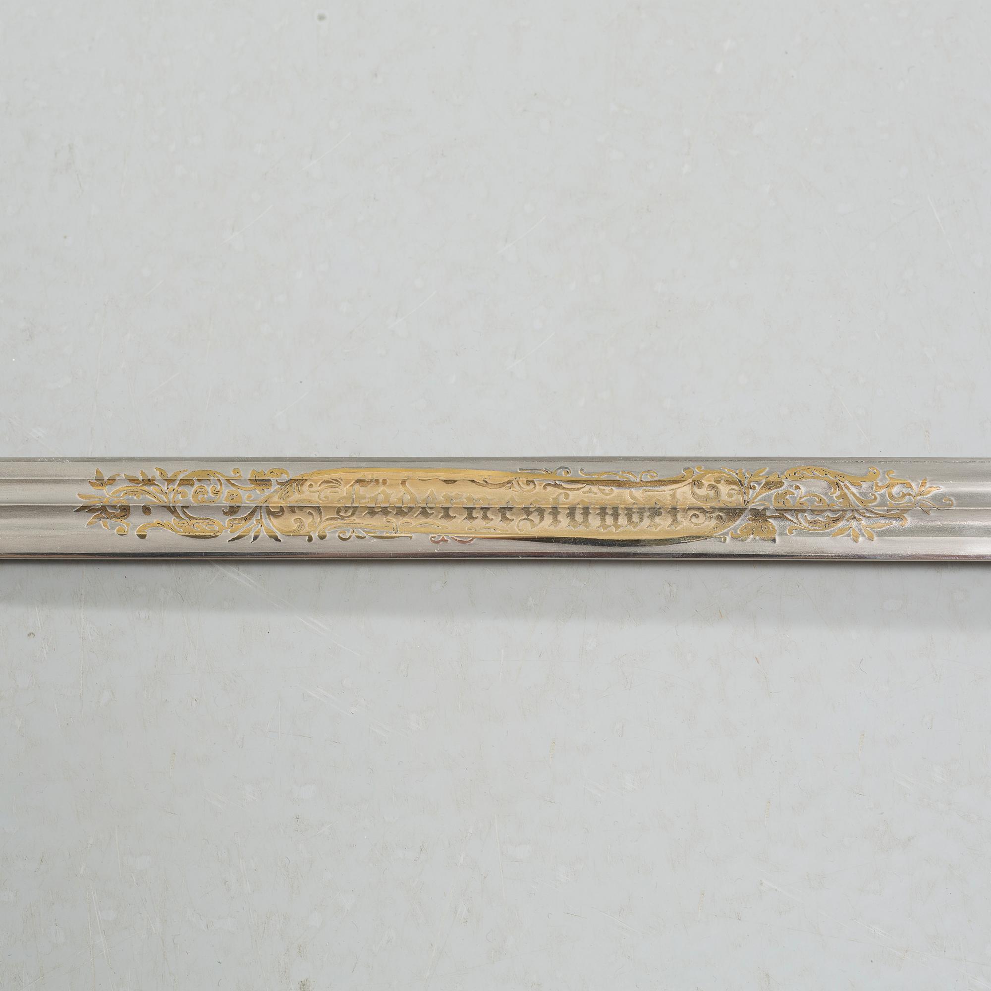 A sword for an officer at the swedish infantry, m/1899.