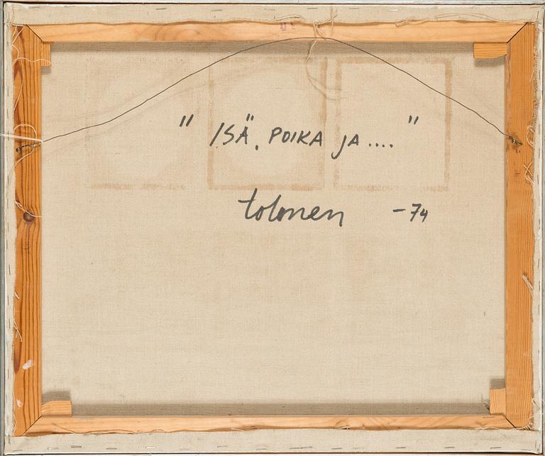 Kari Juhani Tolonen, öljy kankaalle, signeerattu ja päivätty -74.