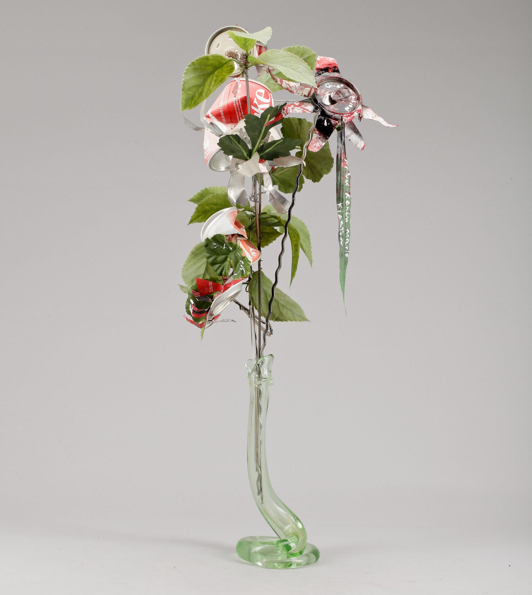 KJARTAN SLETTEMARK, skulptur, blandteknik, sign o dat 2000.