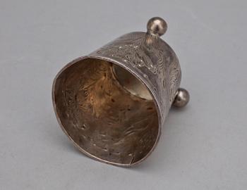 BÄGARE, silver, trol Baltzar Ekeström, Halmstad, 1693. Vikt 78 g.