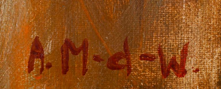 ASTRID MUNTHE-DE WOLFE, olja på duk, monogramsignerad.