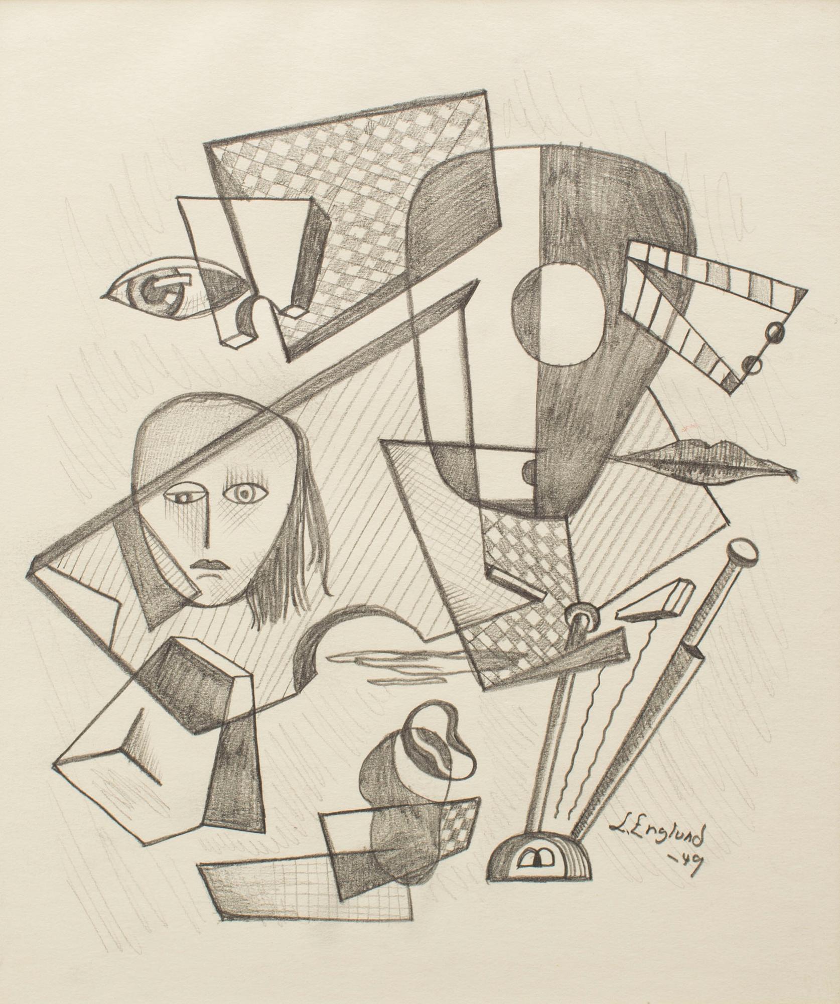 LARS ENGLUND, Pencil, signed and cdated -49.