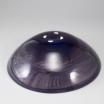 JAN-ERIK RITZMAN, a unique glass bowl, Transjö, Sweden 1986.