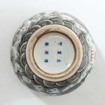 Penselbad, porslin, Kangxistil, 1900-tal.