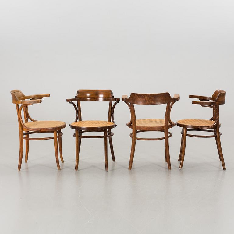 4 pcs of armchairs, 20th century,