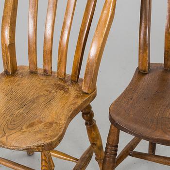 FOUR BRITISH CHAIRS, EARLY 29TH CENTURY.