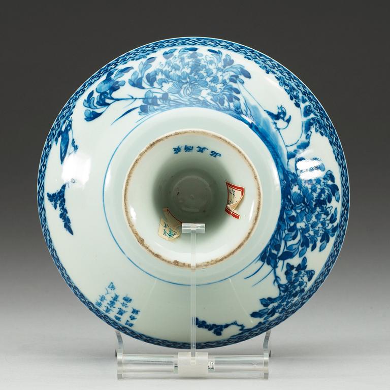 TAZZA, porslin. Sen Qing dynasti.