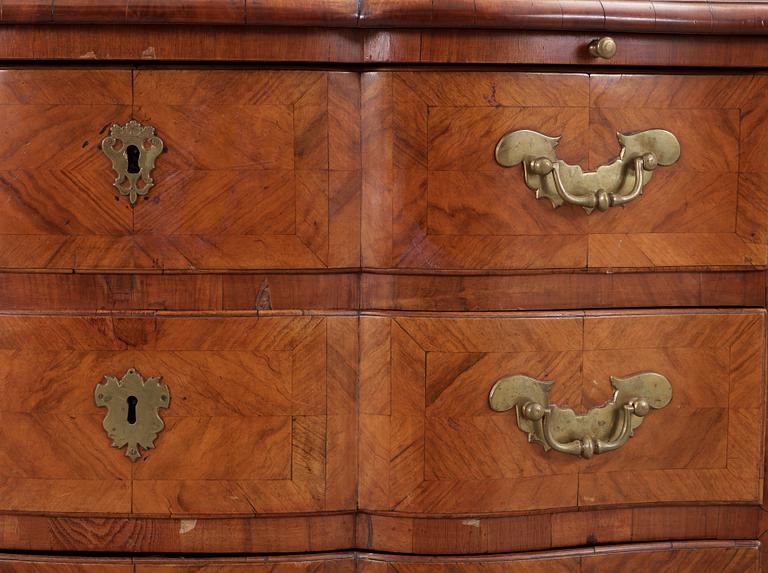 A Swedish late Baroque 18th Century commode, by J H Fürloh.