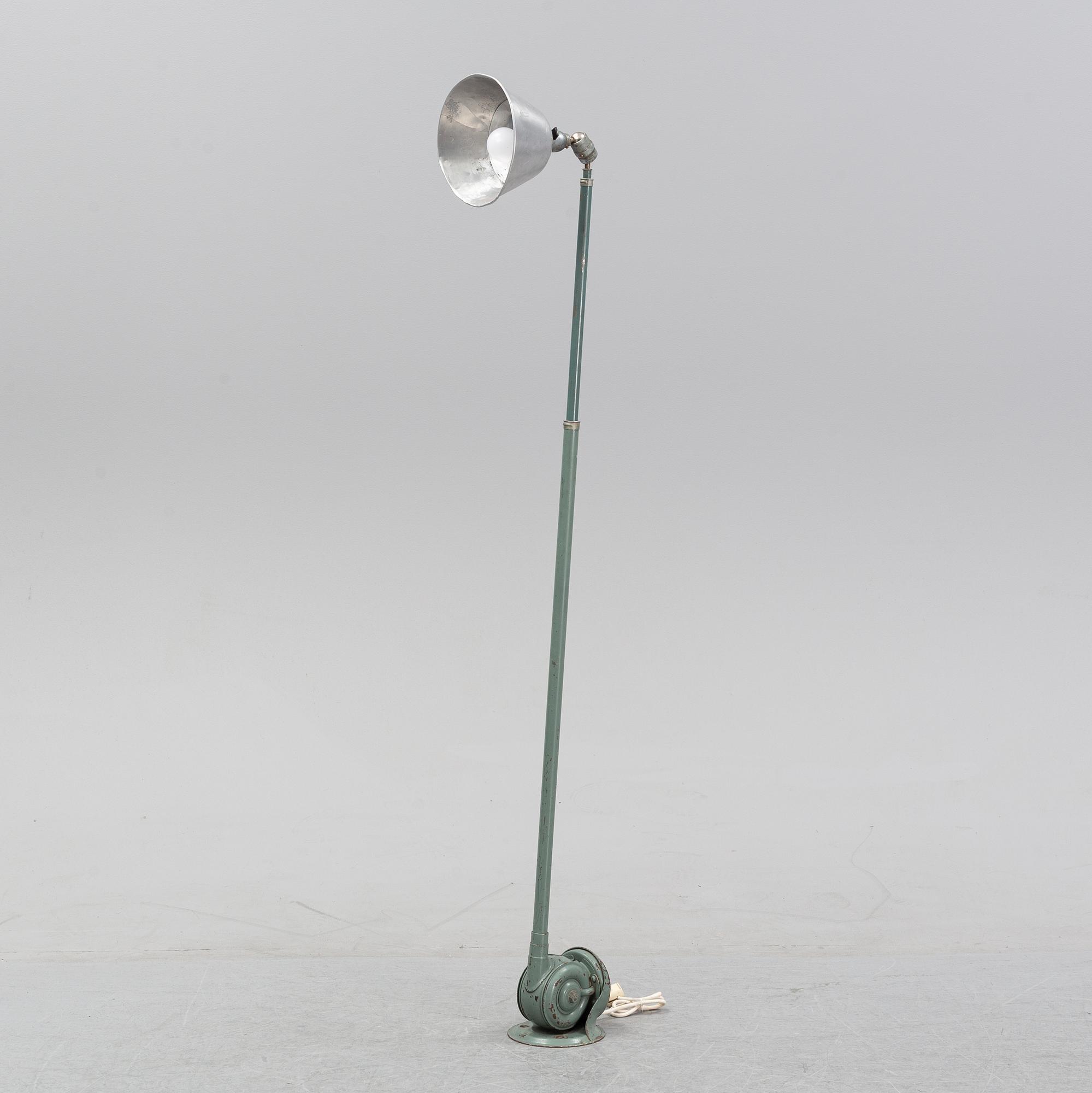 An industrial lamp, 'Triplex-Pendel' Sweden, mid 20th Century.