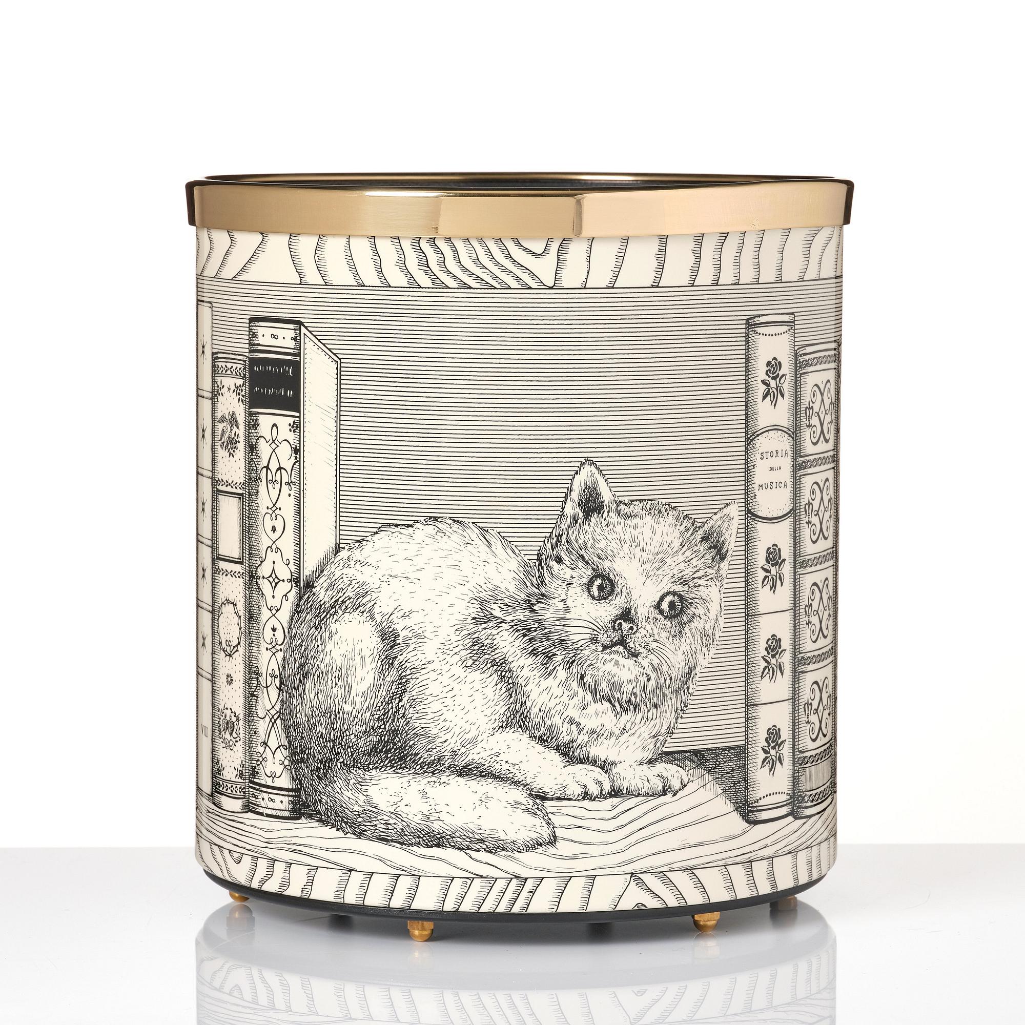 Piero Fornasetti, a 'Libri' paper basket, Fornasetti, Milano, Italy 2020.