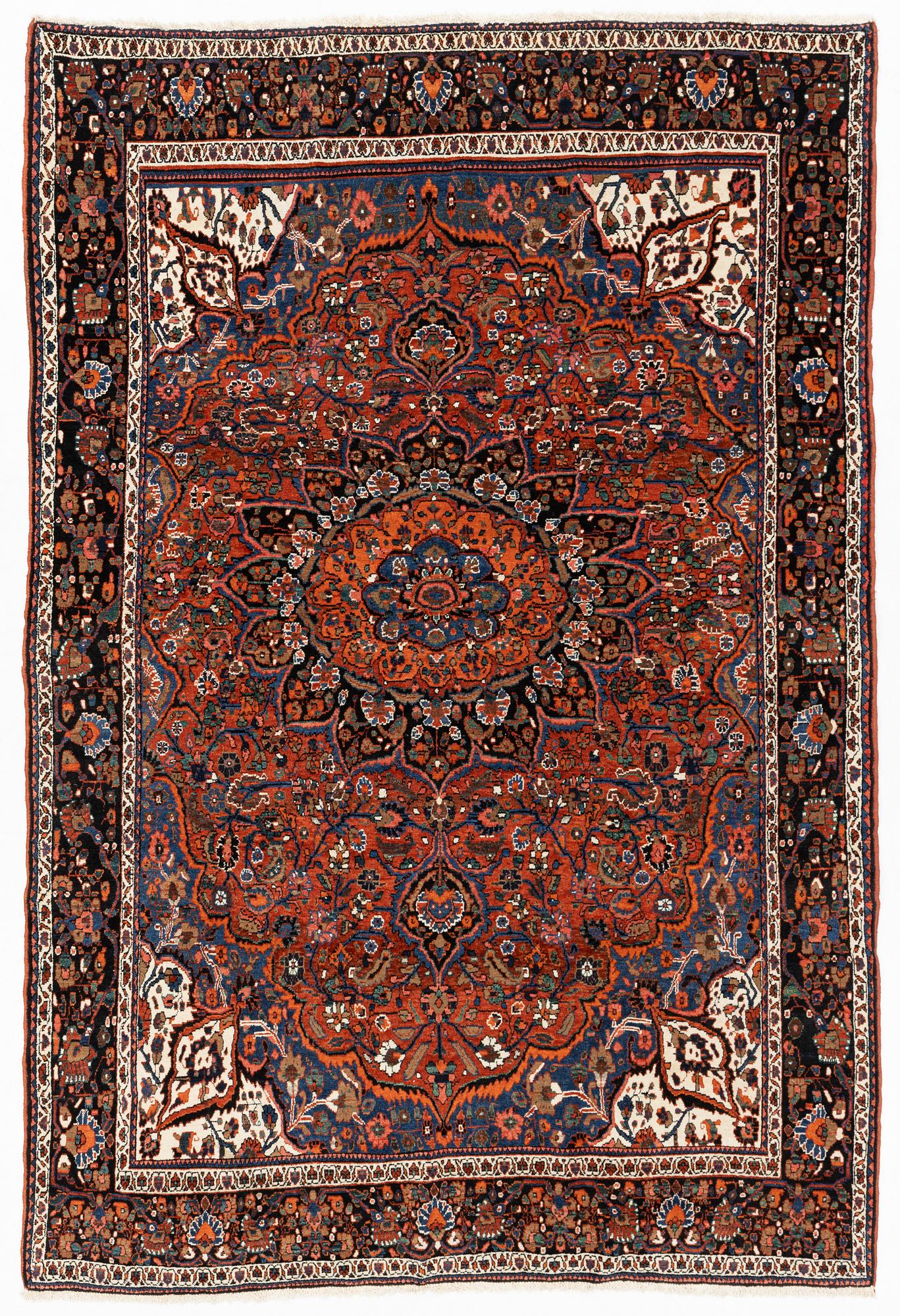 A semi-antique Abadeh carpet, approximately 296 x 191-196 cm.