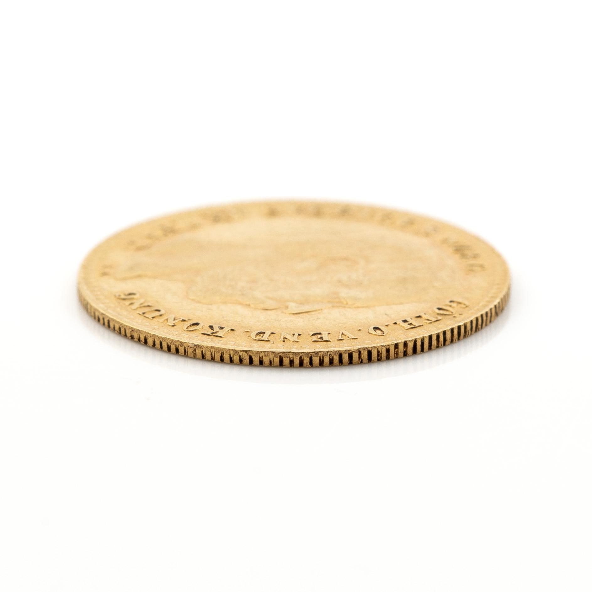 Guldmynt, 1 Carolin 10 Francs, Karl XV, Sverige, 1872.