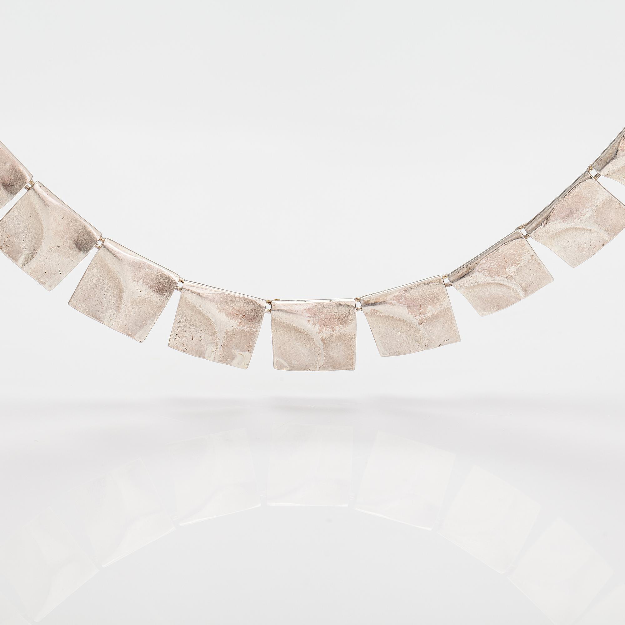 Björn Weckström, "Galactic peaks", a sterling silver necklace. Lapponia 1974.