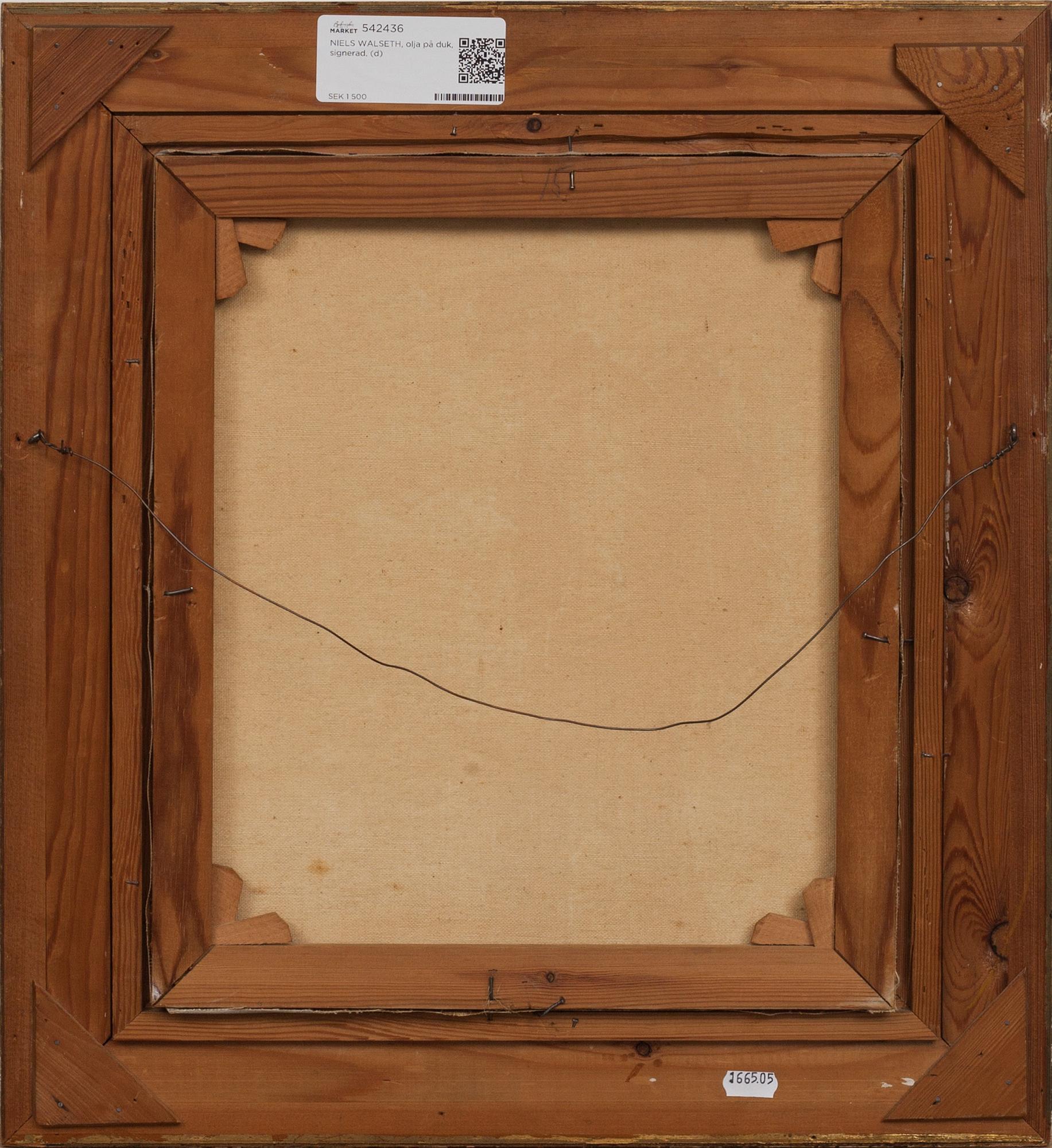 NIELS WALSETH, olja på duk, signerad.