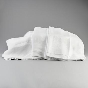 SIGNE SOHLMAN, after, 3 tabelcloths,  Linen damask. Early 20th century.