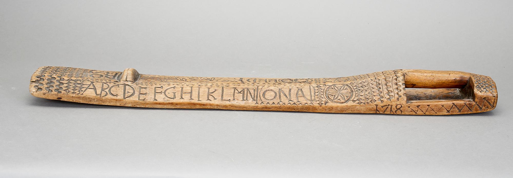 MANGELBRÄDE, allmoge, daterad 22 dec 1718.