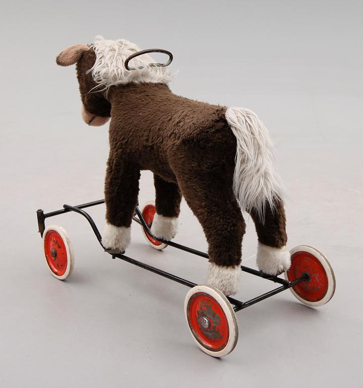 LEKSAK, häst, Steiff, 1900-talets mitt.