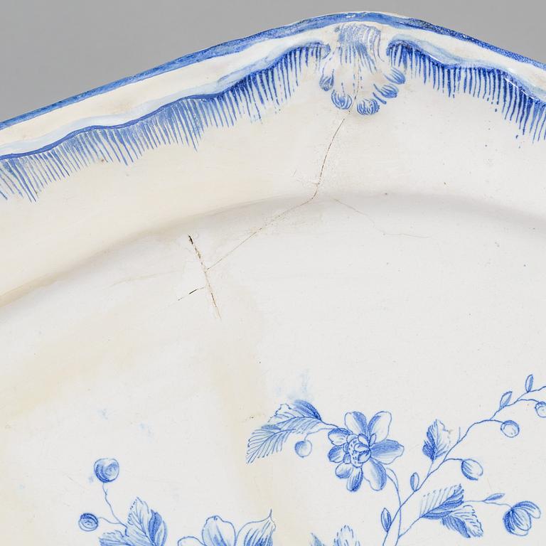 A Swedish Marieberg faience dish, 18th Century.