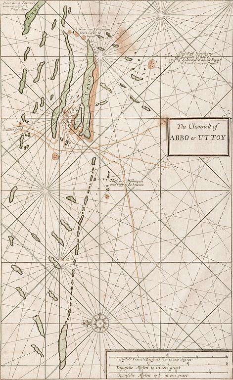 CHART OF SEA-LANE AT UTÖ, FINLAND.